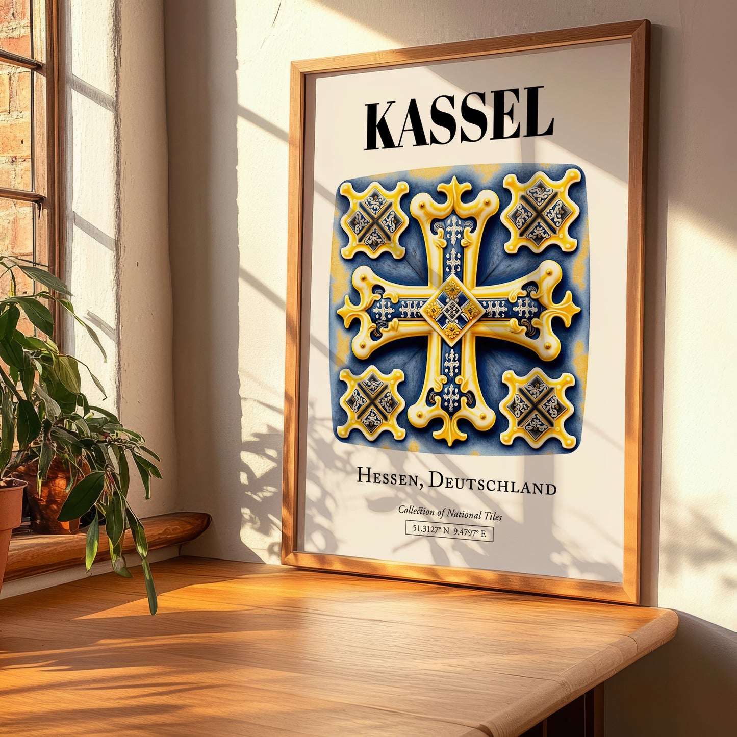 Kassel, Germany – Cultural Heritage Wall Art, clean layout with no caption