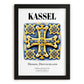 Kassel, Germany – Cultural Heritage Wall Art, in sleek black frame