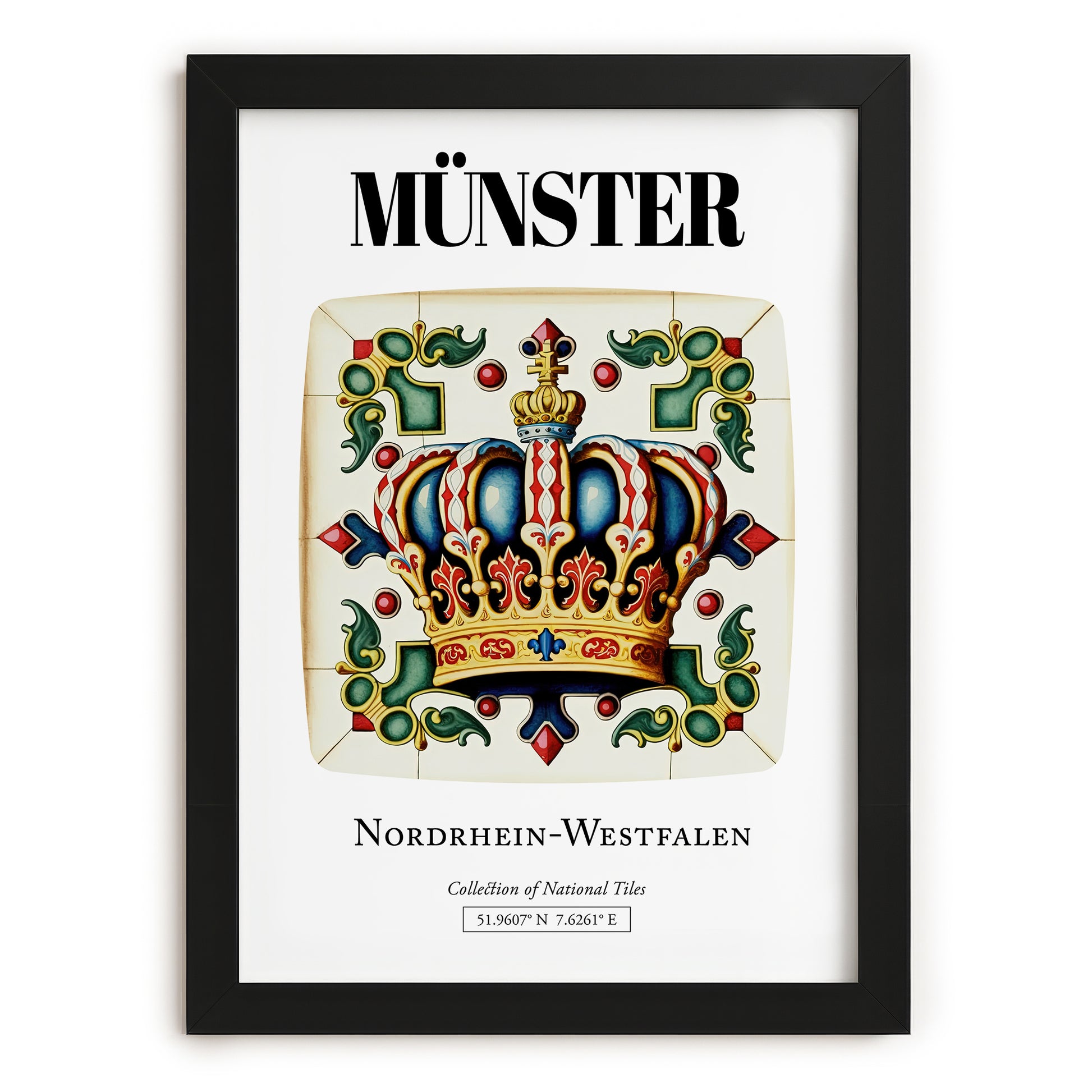 Münster, Germany – Global Wall Art, in sleek black frame