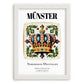 Münster, Germany – Global Wall Art, placed in minimal white frame
