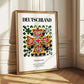 Deutschland, Germany – Global Cities Wall Print, styled in a charming Paris street view