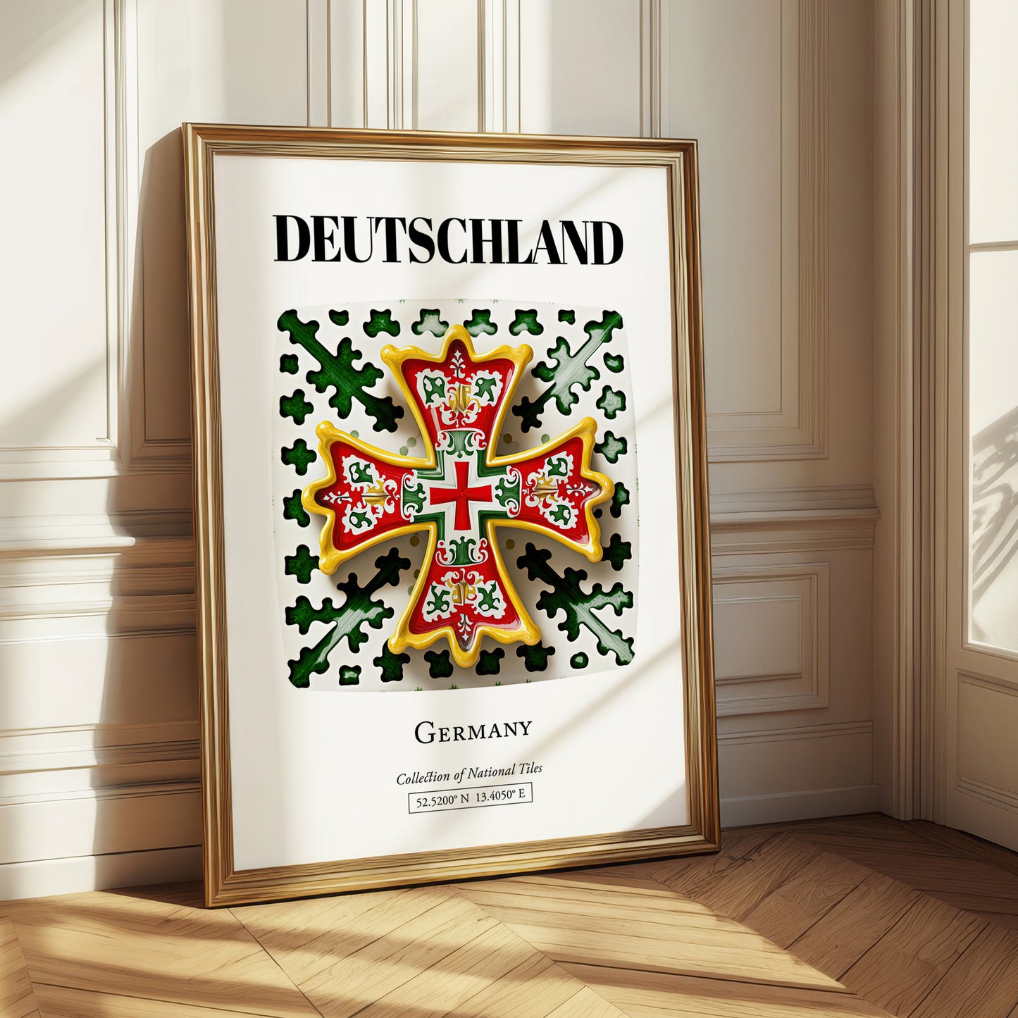 Deutschland, Germany – Global Cities Wall Print, styled in a charming Paris street view