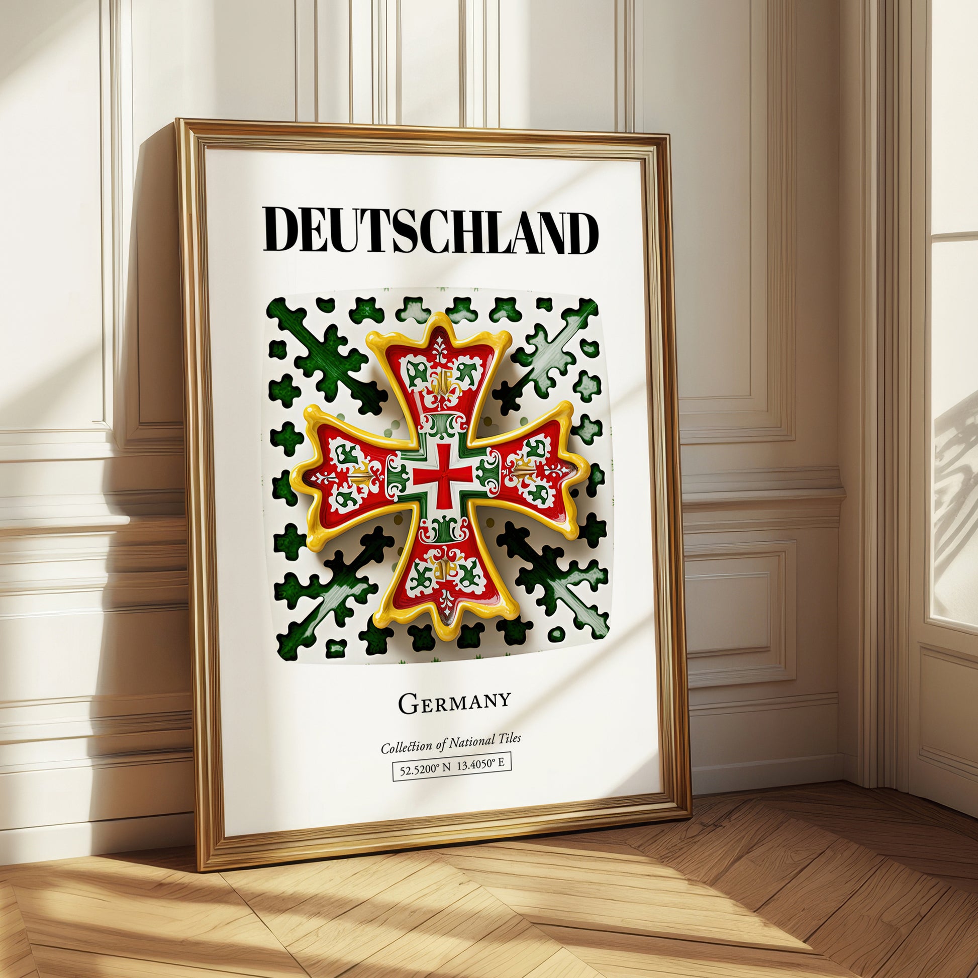 Deutschland, Germany – Global Cities Wall Print, styled in a charming Paris street view
