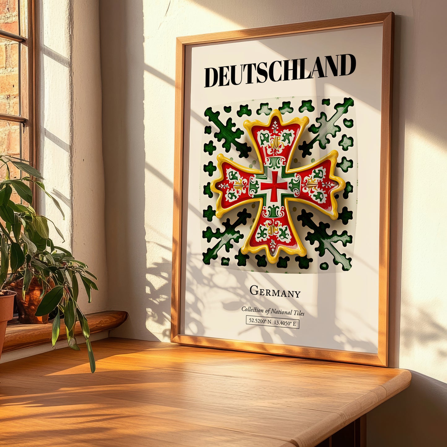 Deutschland, Germany – Global Cities Wall Print, clean layout with no caption