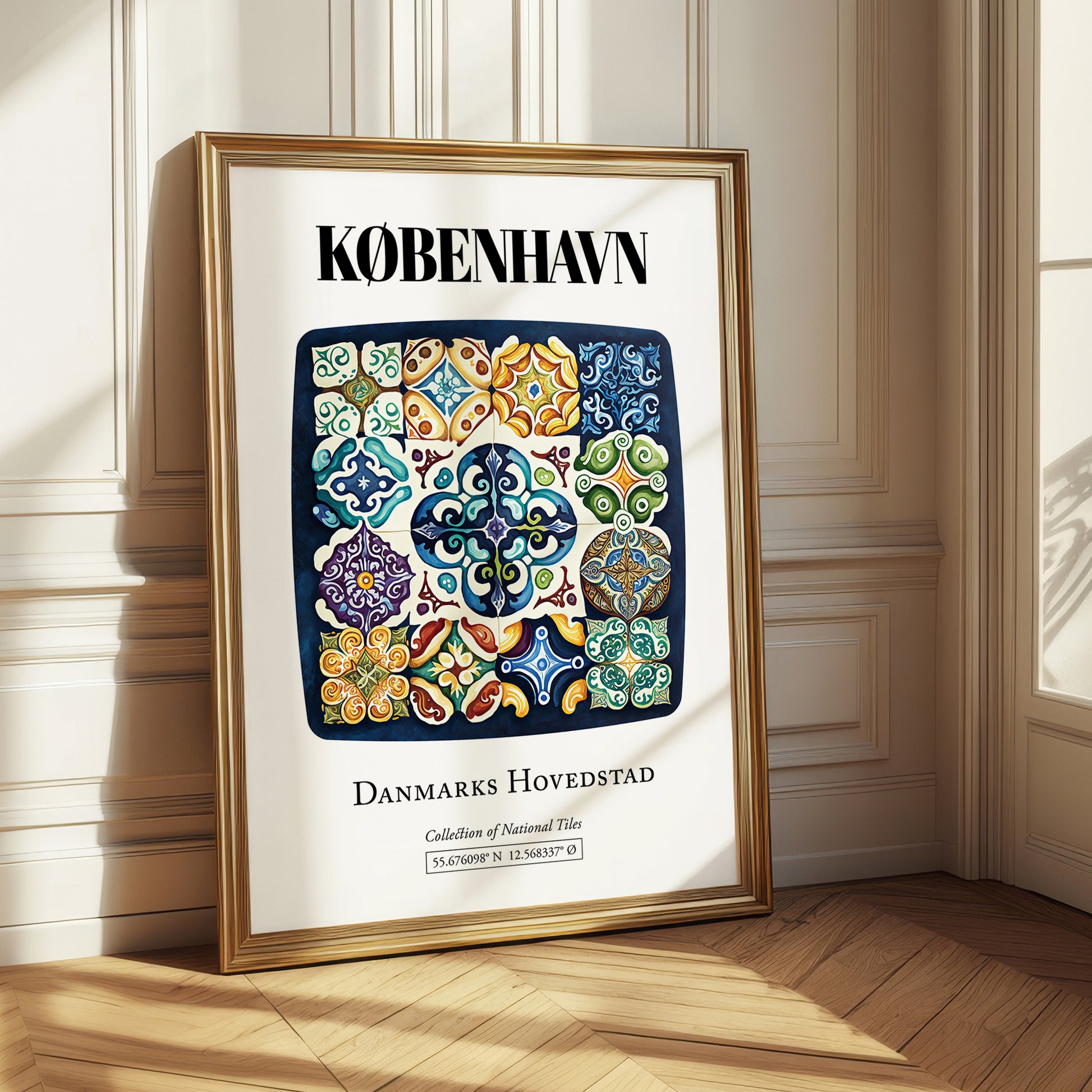 København, Denmark – National Pride Wall Decor, styled in a charming Paris street view
