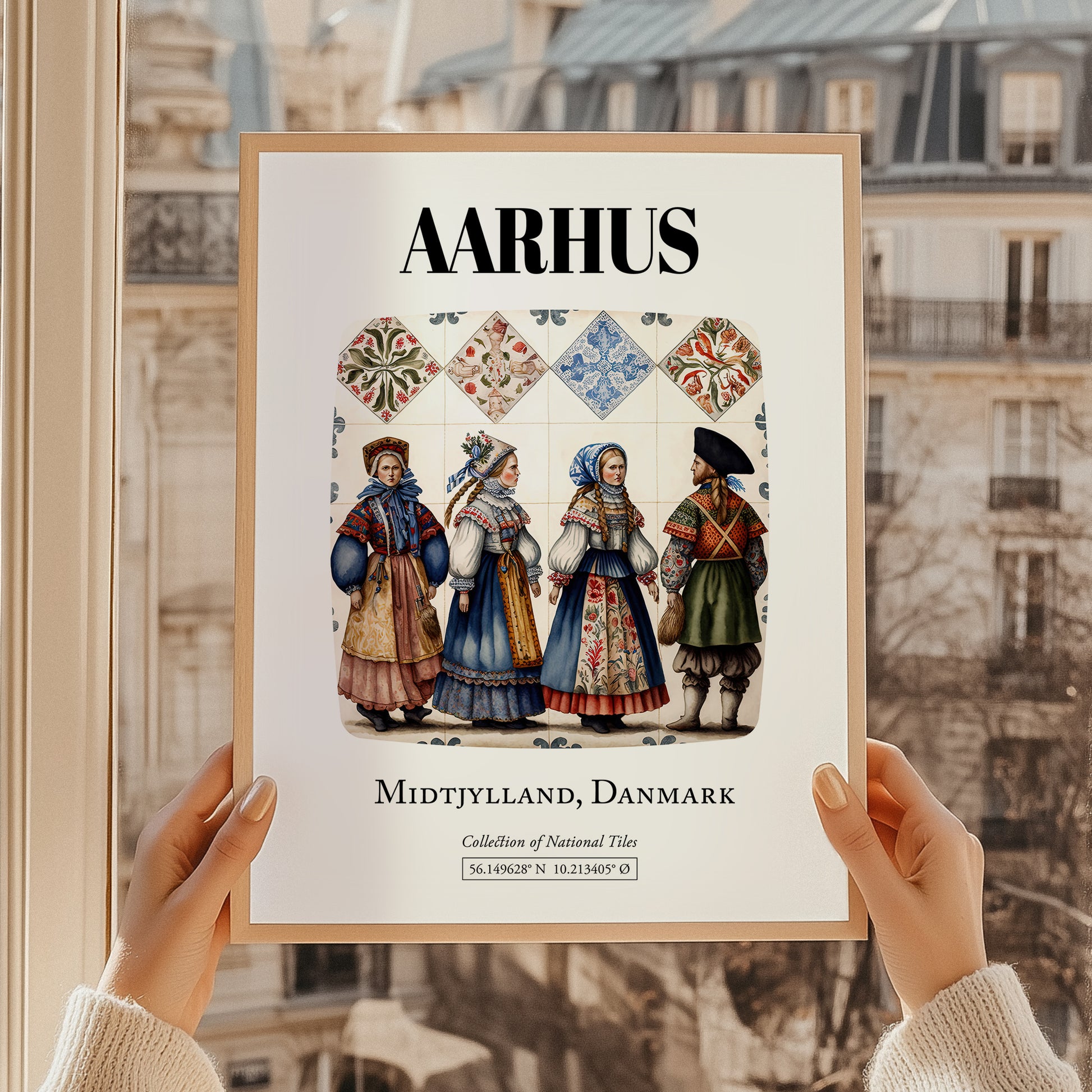 Aarhus, Denmark – Minimalist Travel Print