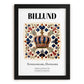 Billund, Denmark – Travel Destination Art, in sleek black frame