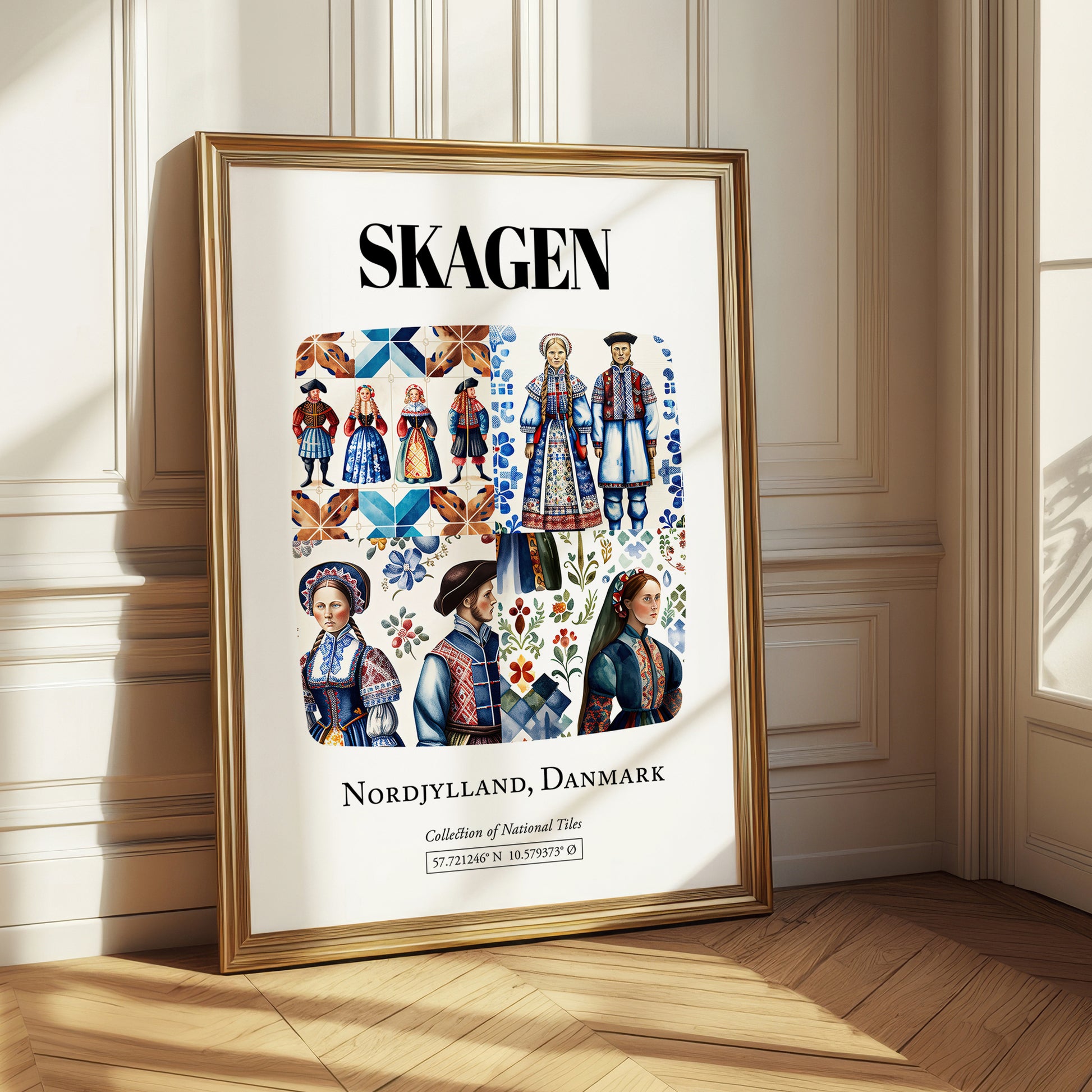 Skagen, Denmark – Travel Poster, styled in a charming Paris street view