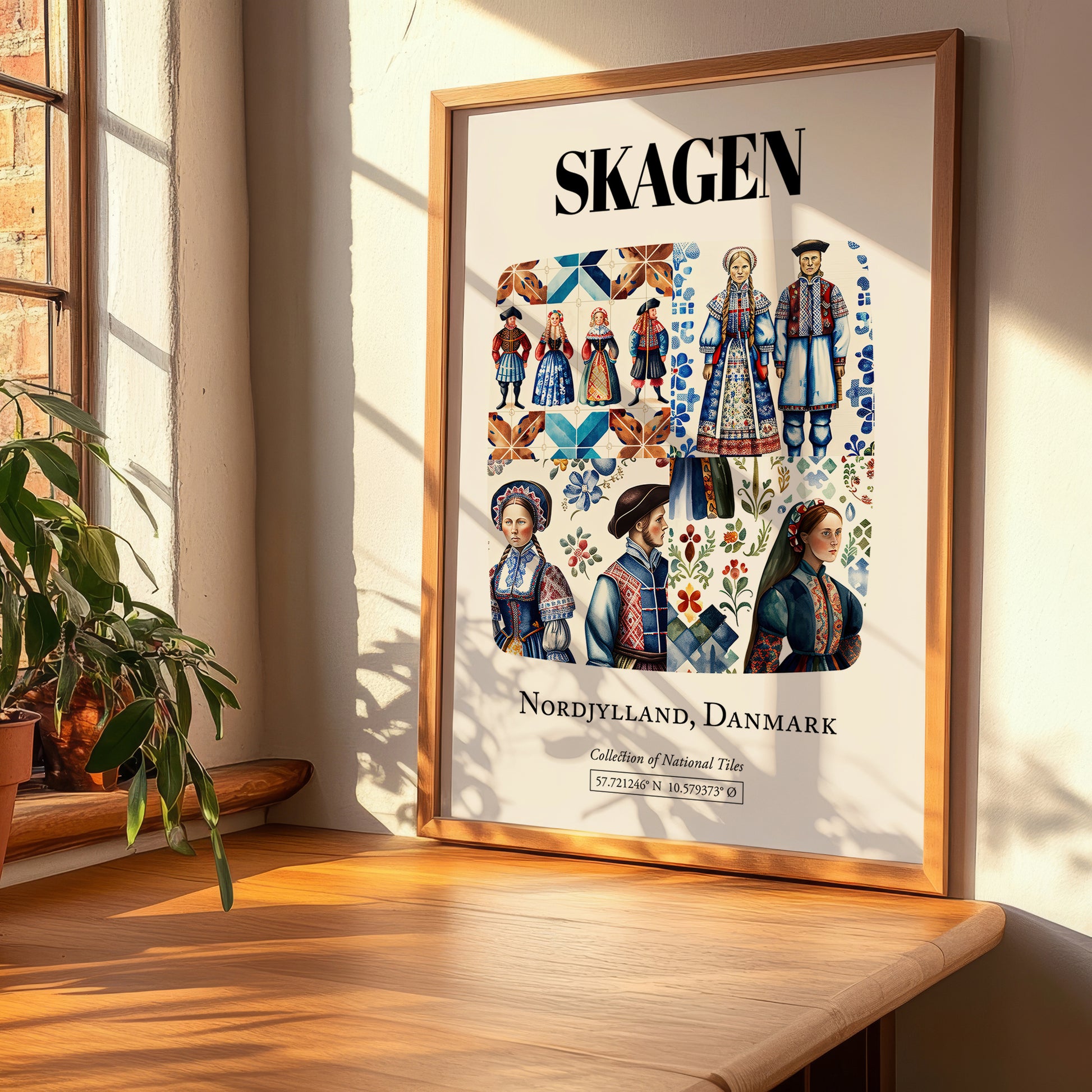 Skagen, Denmark – Travel Poster, clean layout with no caption