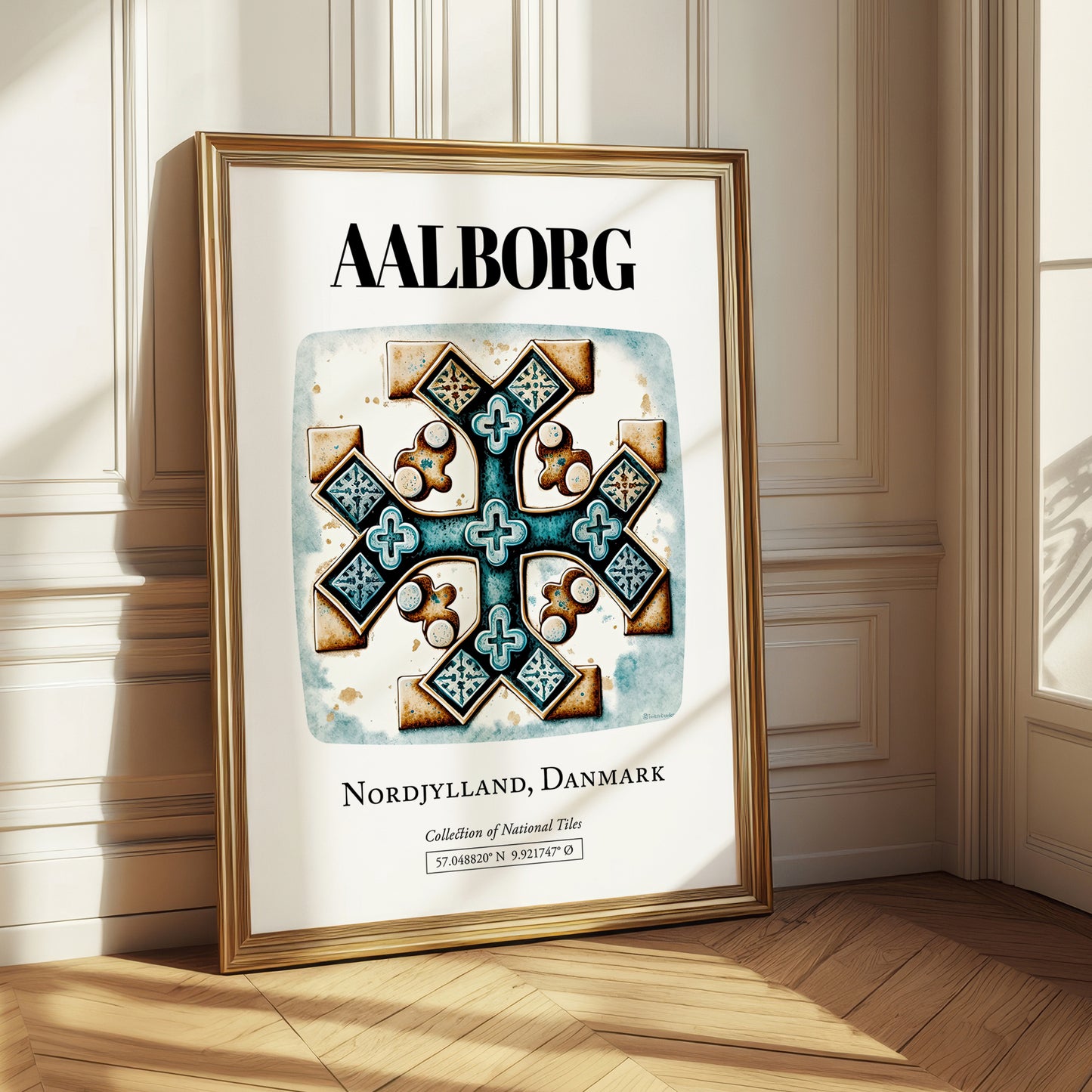Aalborg, Denmark – Travel Wall Art, styled in a charming Paris street view
