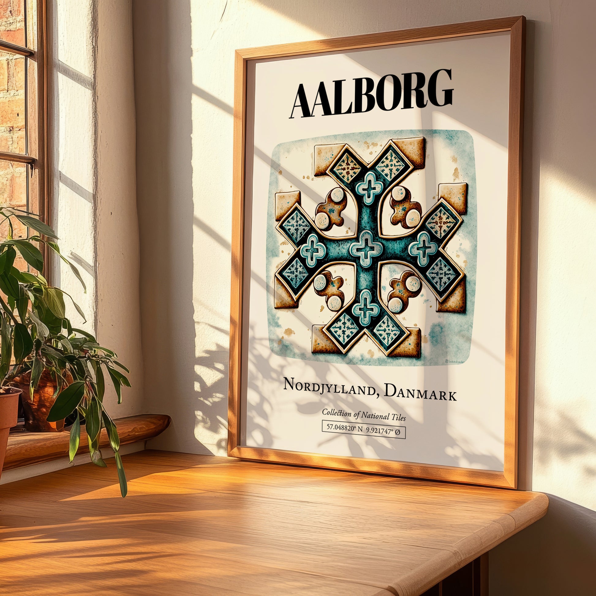 Aalborg, Denmark – Travel Wall Art, clean layout with no caption