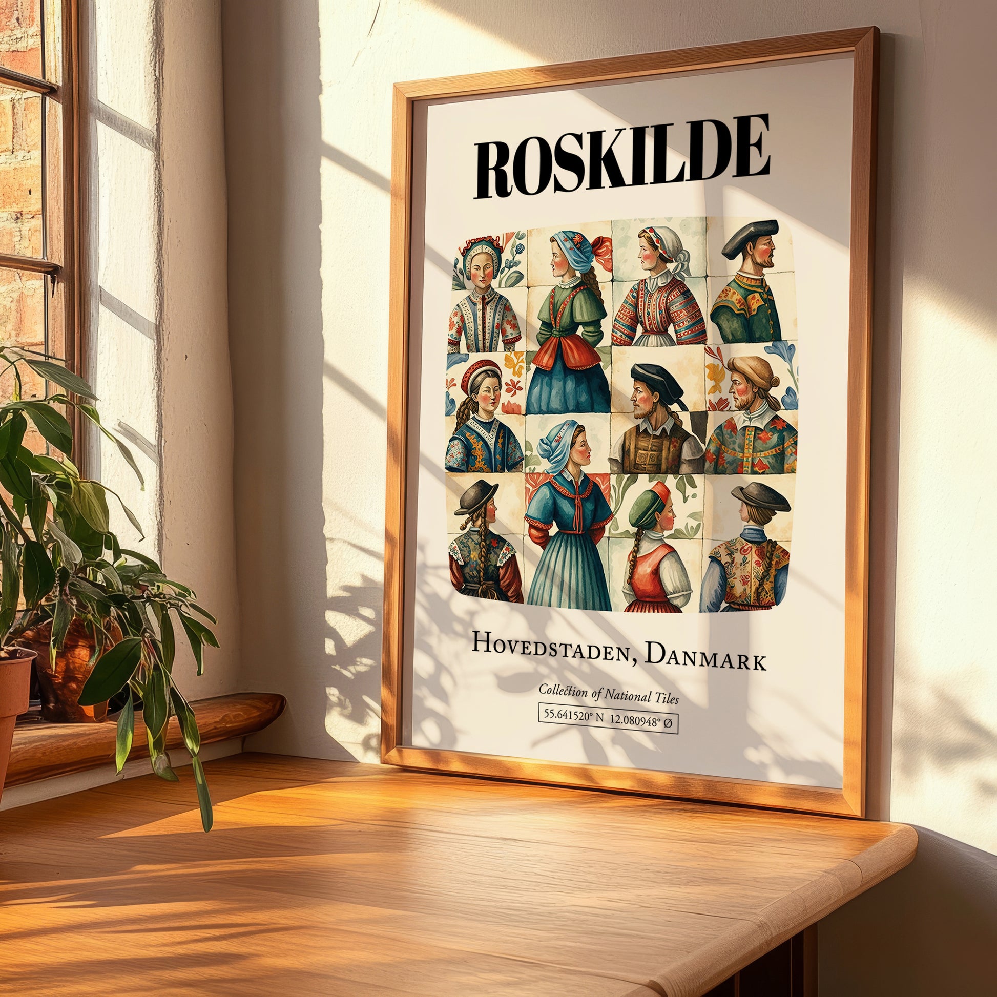 Roskilde, Denmark – Travel Poster, clean layout with no caption
