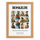 Roskilde, Denmark – Travel Poster, set in oak frame