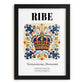 Ribe, Denmark – Travel Poster, in sleek black frame
