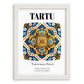 Tartu, Estonia – World Travel Art, placed in minimal white frame