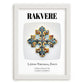 Rakvere, Estonia – Away From Home Poster, placed in minimal white frame