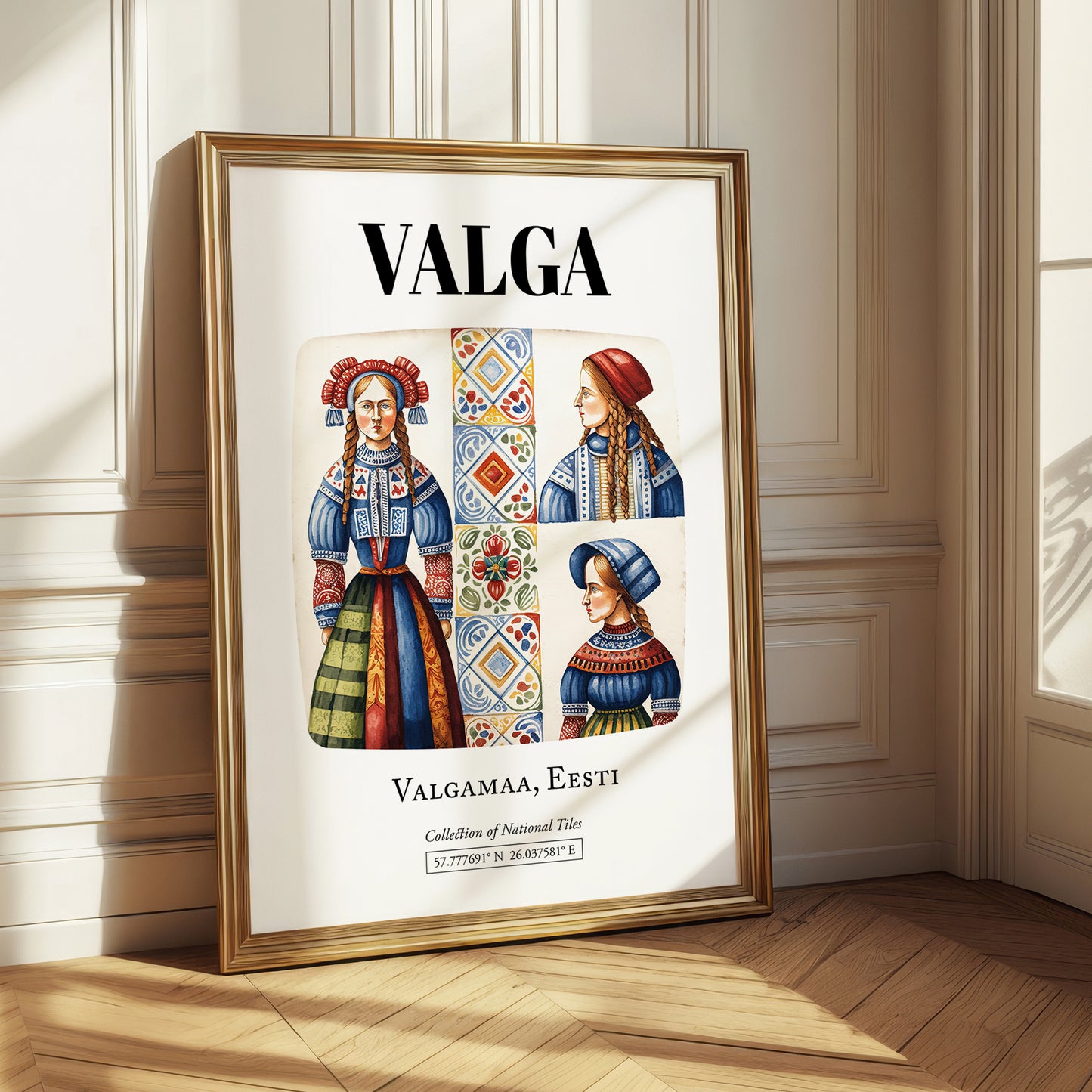 Valga, Estonia – National Pride Wall Decor, styled in a charming Paris street view
