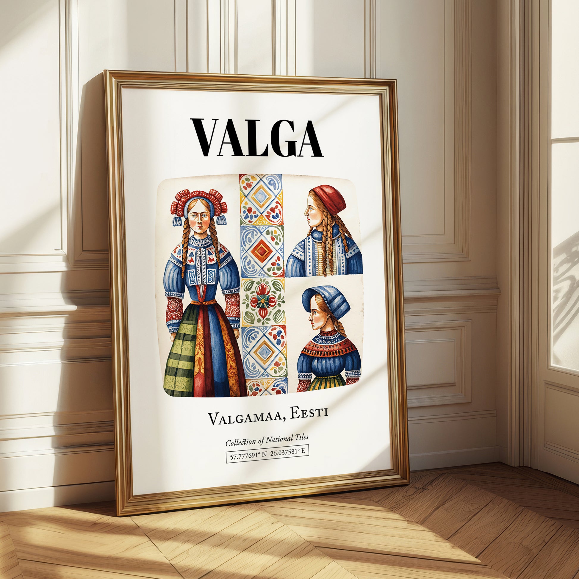 Valga, Estonia – National Pride Wall Decor, styled in a charming Paris street view