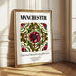 Manchester, England – Illustrated Travel Poster, styled in a charming Paris street view