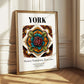 York, England – Travel Wall Art, styled in a charming Paris street view