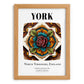 York, England – Travel Wall Art, set in oak frame