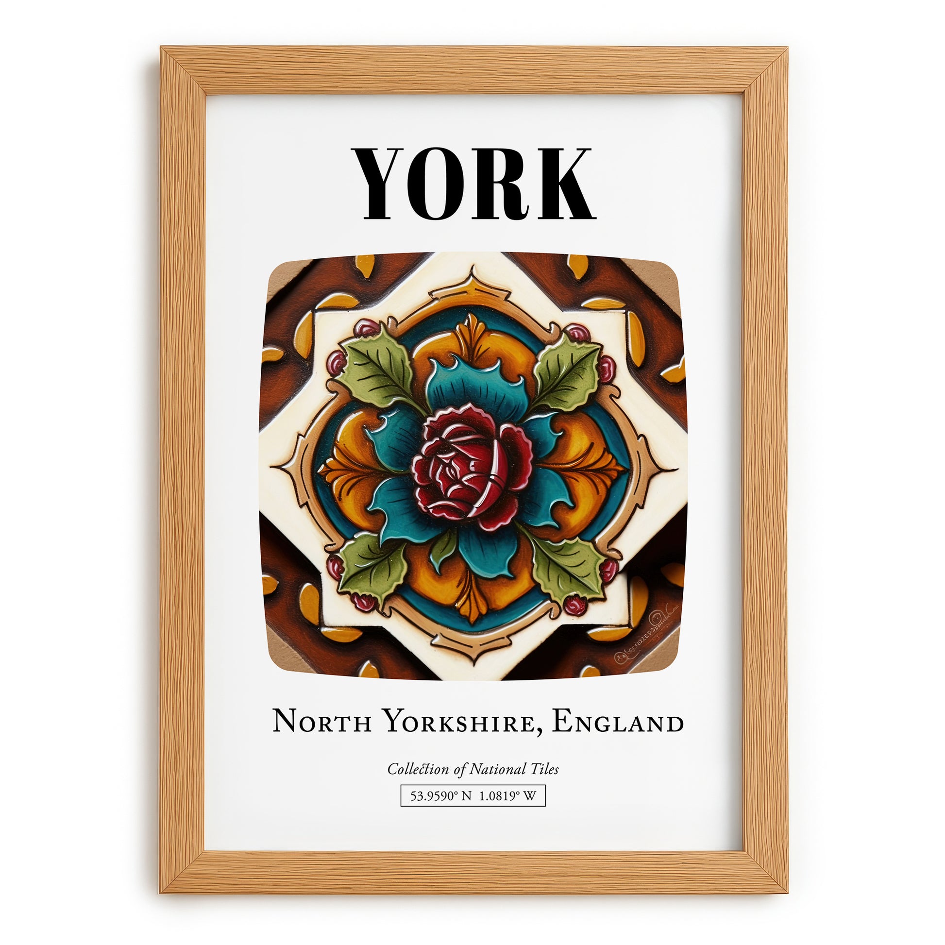 York, England – Travel Wall Art, set in oak frame