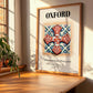 Oxford, England – Travel Poster, clean layout with no caption