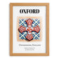 Oxford, England – Travel Poster, set in oak frame