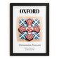 Oxford, England – Travel Poster, in sleek black frame