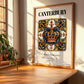Canterbury, England – Travel Poster, clean layout with no caption