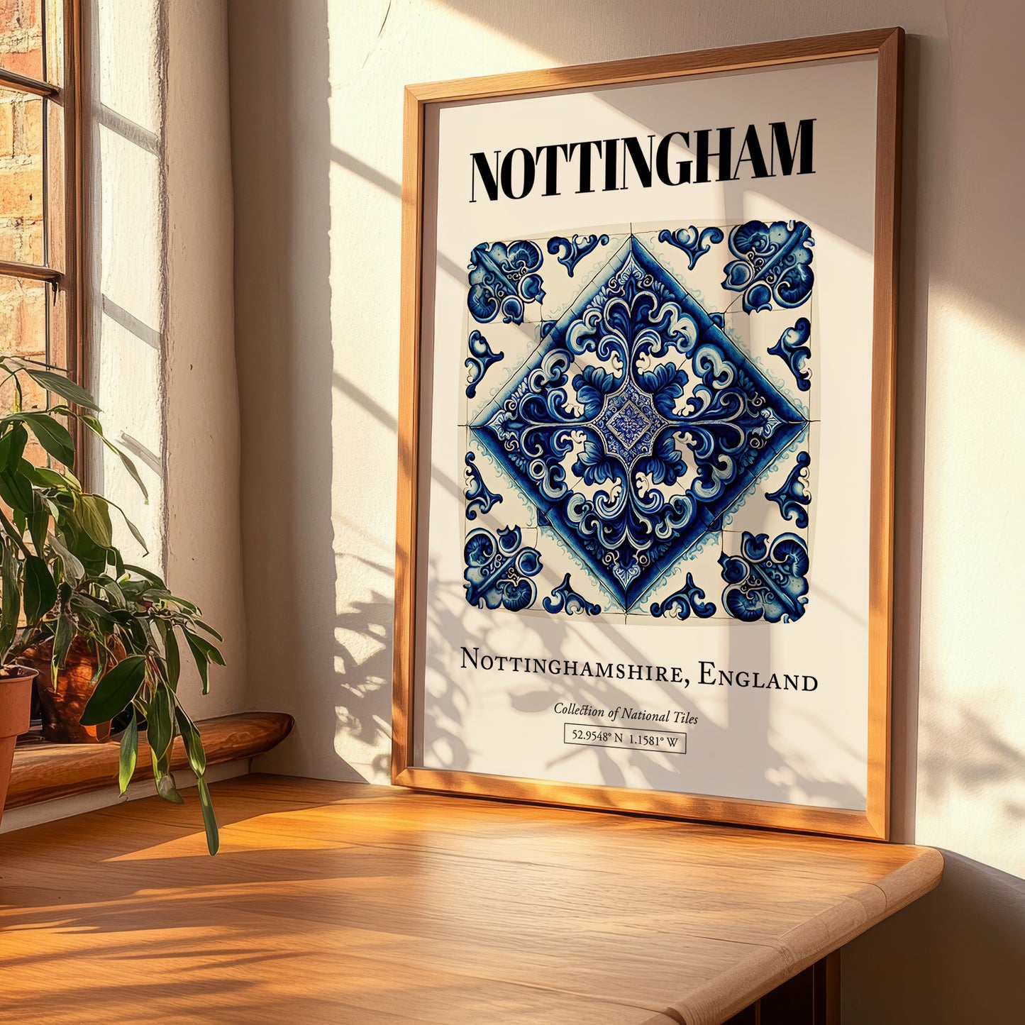 Nottingham, England – Travel Print, clean layout with no caption