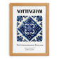 Nottingham, England – Travel Print, set in oak frame