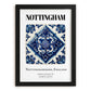 Nottingham, England – Travel Print, in sleek black frame