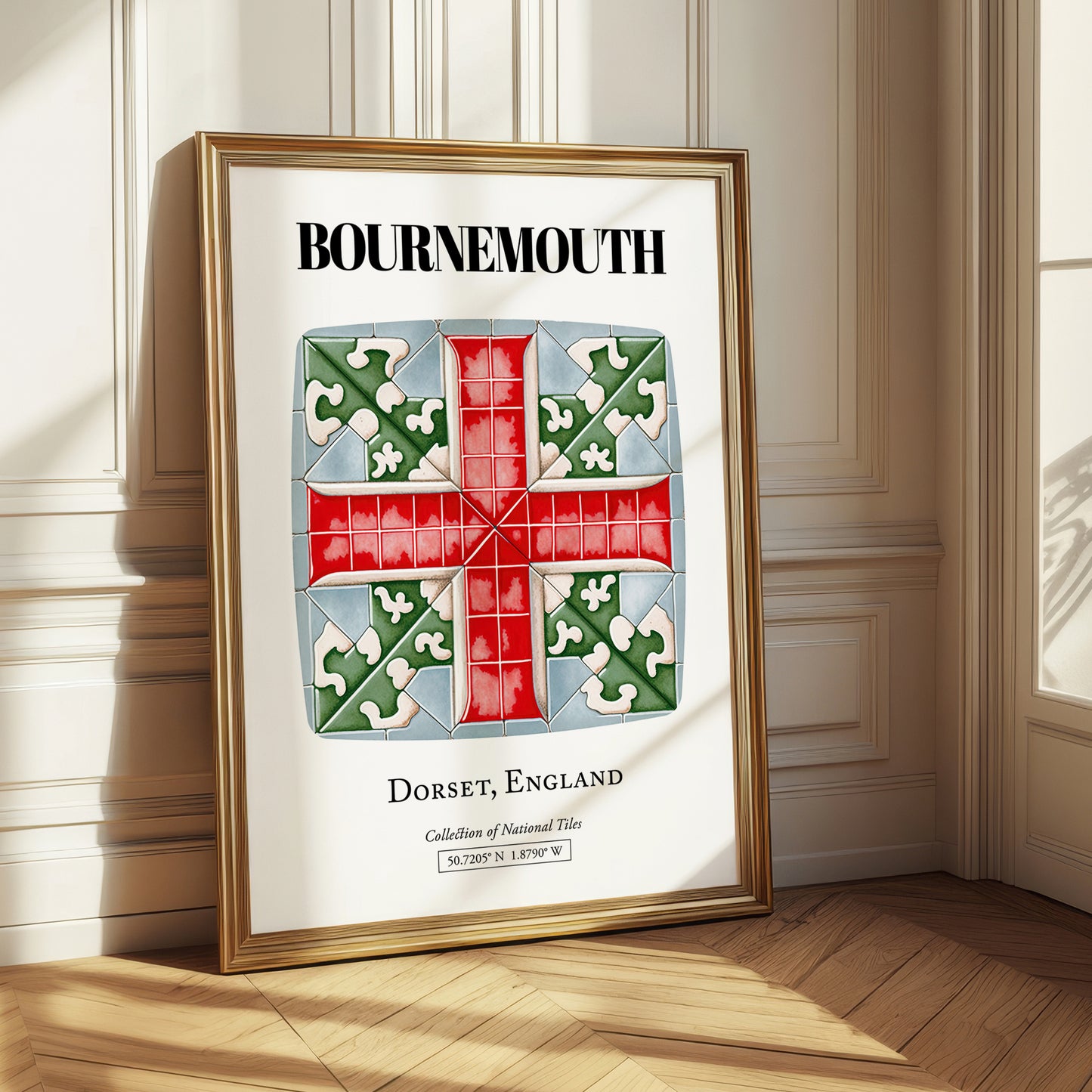 Bournemouth, England – Cityscape Wall Art, styled in a charming Paris street view