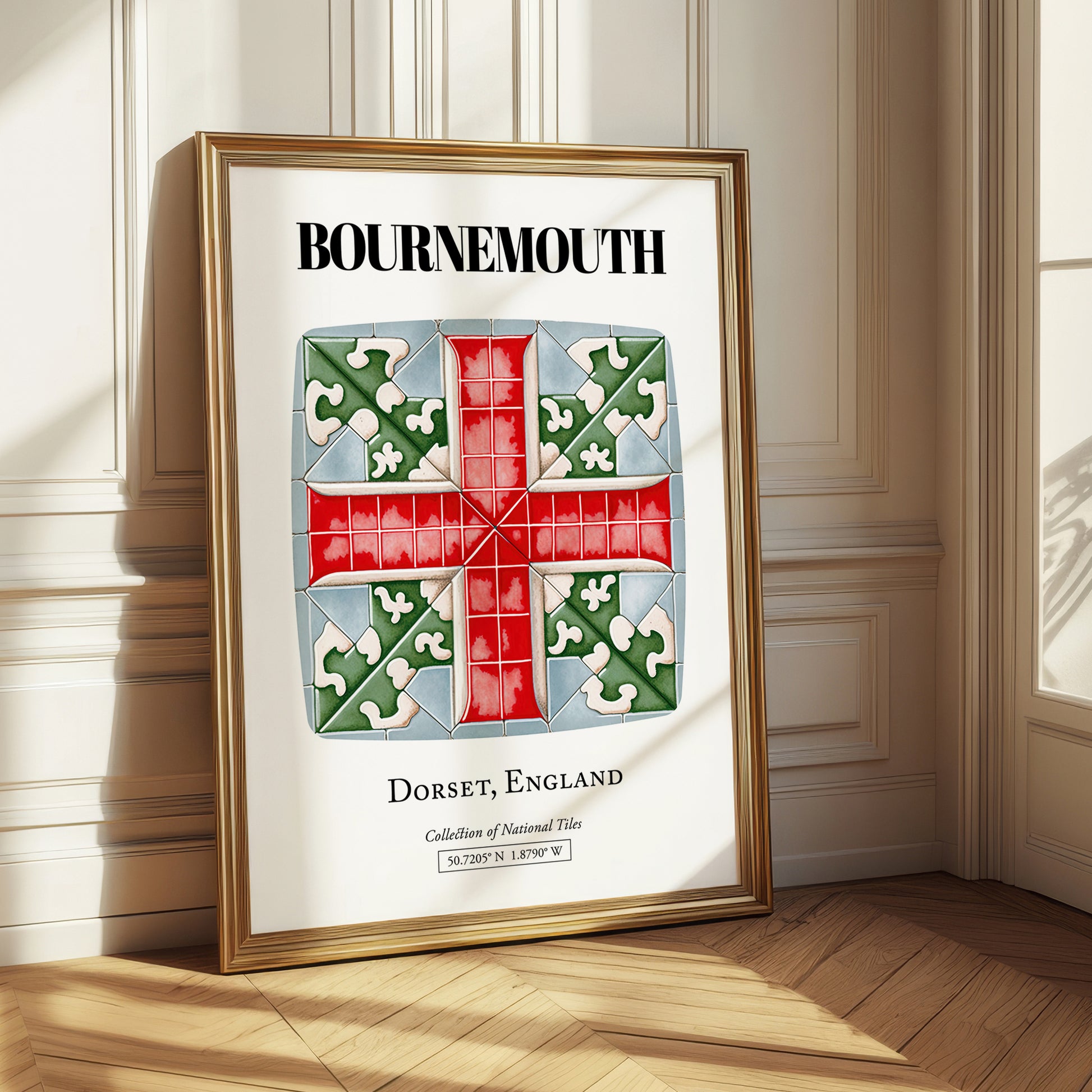 Bournemouth, England – Cityscape Wall Art, styled in a charming Paris street view