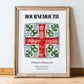 Bournemouth, England – Cityscape Wall Art, in wooden frame leaning on the floor