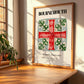 Bournemouth, England – Cityscape Wall Art, clean layout with no caption