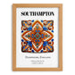 Southampton, England – Minimalist Travel Print, set in oak frame
