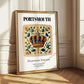 Portsmouth, England – Travel Poster, styled in a charming Paris street view