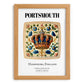 Portsmouth, England – Travel Poster, set in oak frame