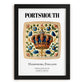 Portsmouth, England – Travel Poster, in sleek black frame