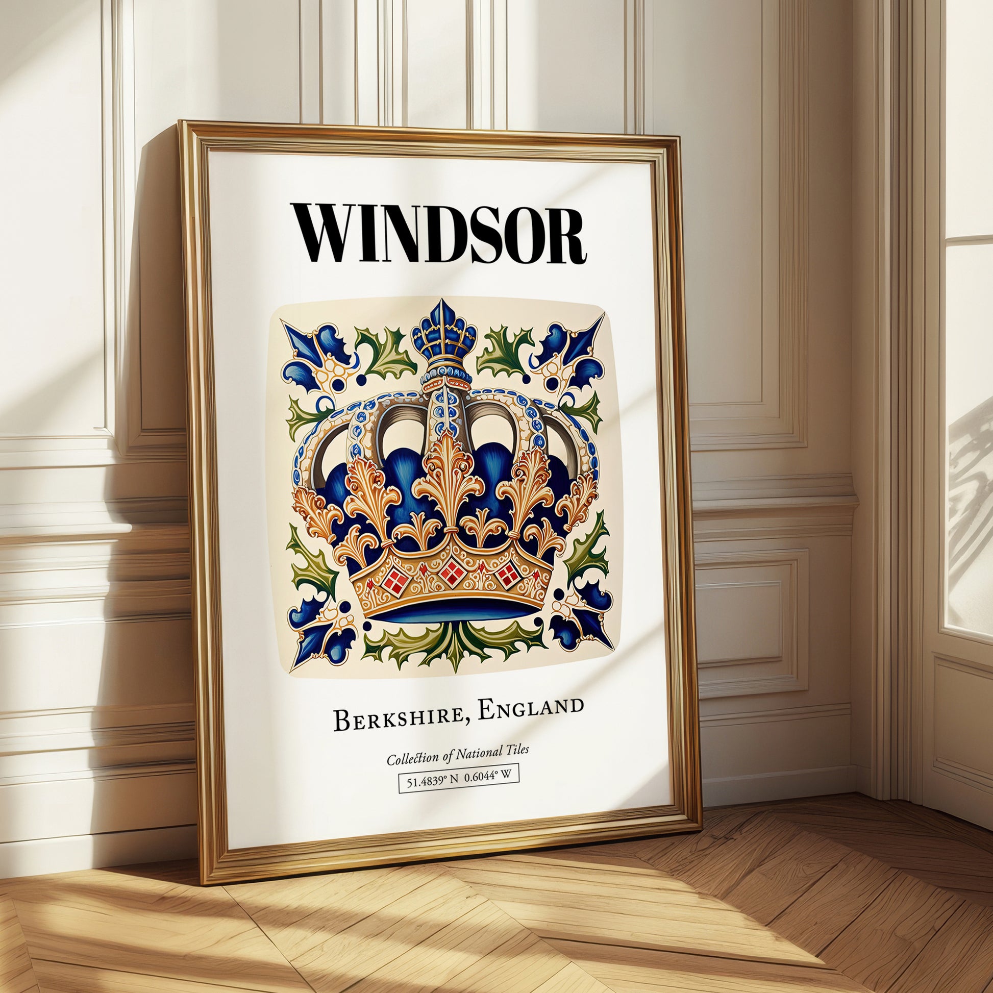 Windsor, England – Country Culture Poster, styled in a charming Paris street view