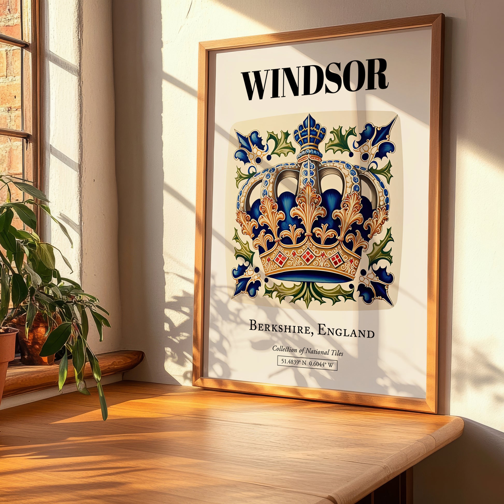 Windsor, England – Country Culture Poster, clean layout with no caption