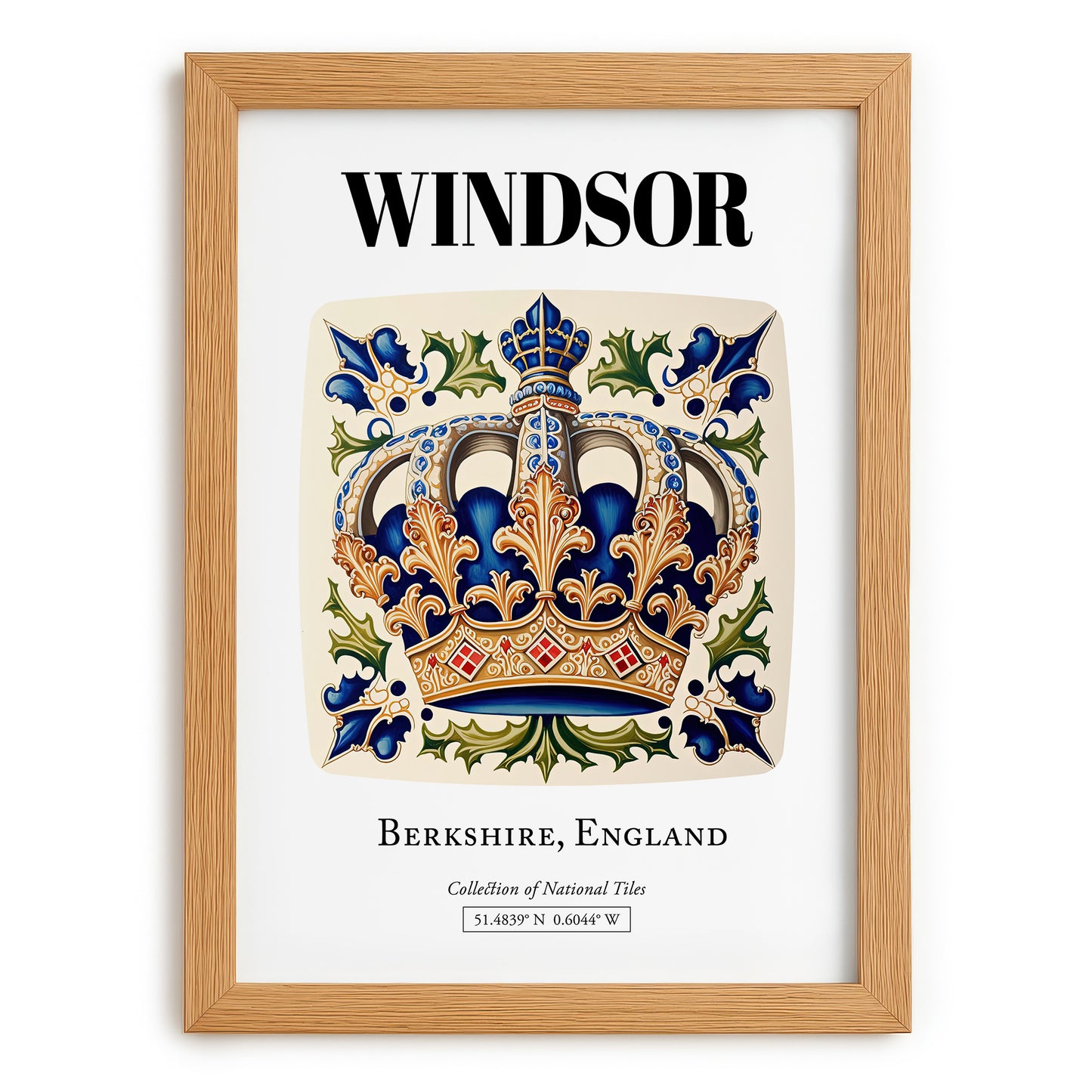 Windsor, England – Country Culture Poster, set in oak frame
