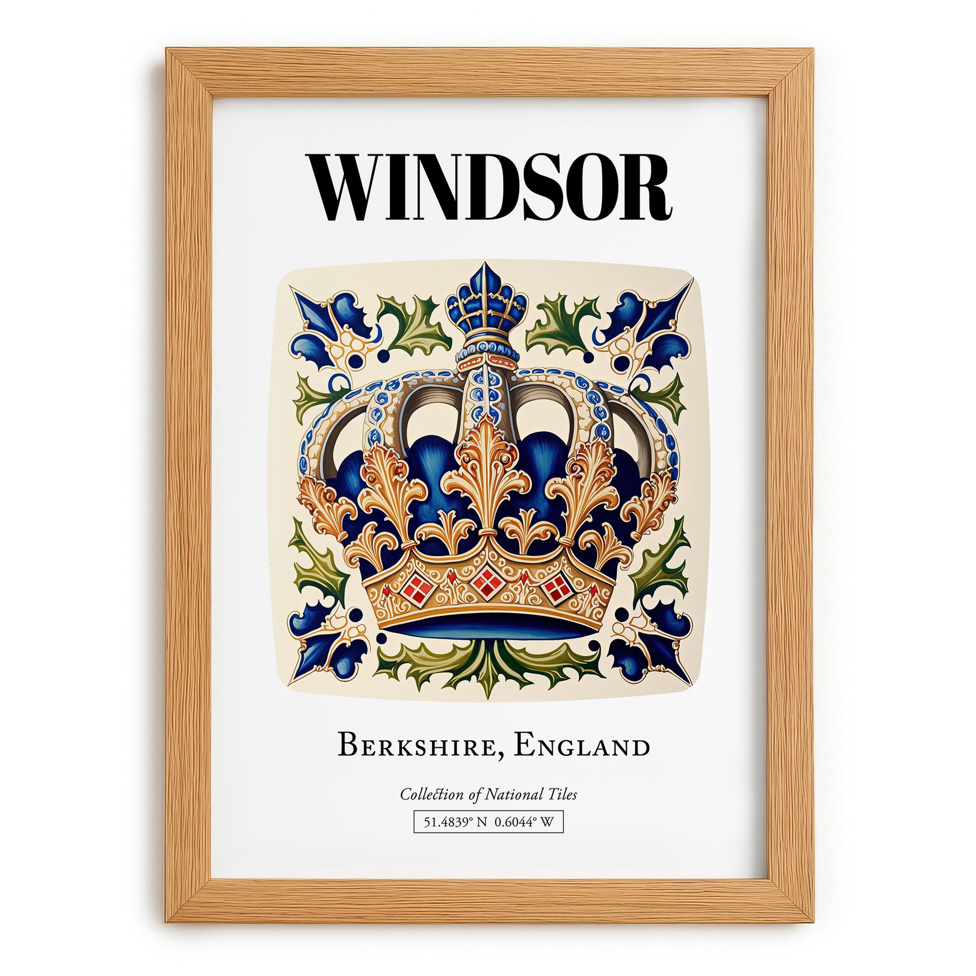 Windsor, England – Country Culture Poster, set in oak frame