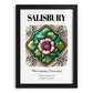 Salisbury, England – Travel Poster, in sleek black frame