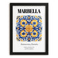 Marbella, Spain – Away From Home Poster, in sleek black frame