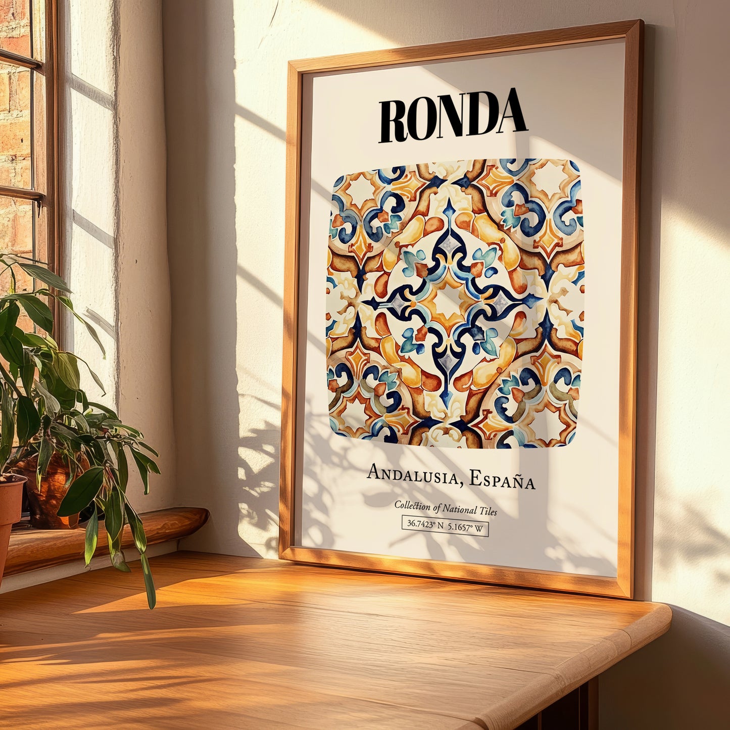 Ronda, Spain – World Heritage Travel Poster, clean layout with no caption