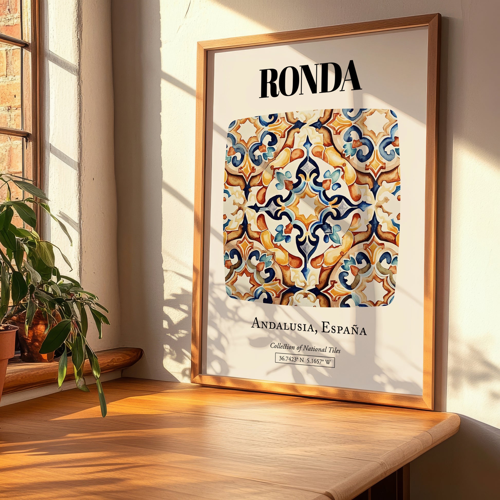 Ronda, Spain – World Heritage Travel Poster, clean layout with no caption