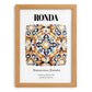 Ronda, Spain – World Heritage Travel Poster, set in oak frame